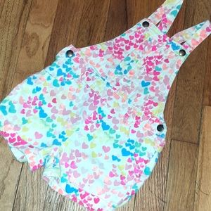 🤑Children's Place 4T Hearts Overalls